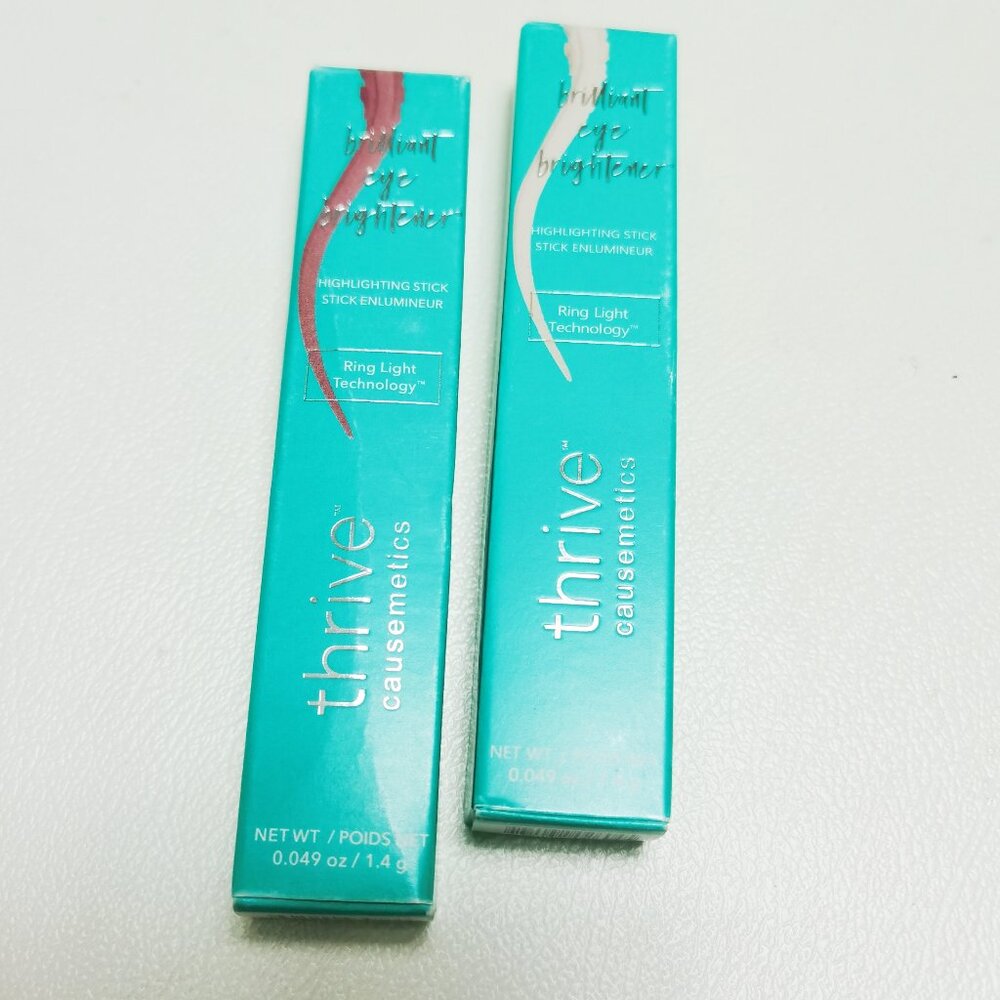 2pcs/Muna+Mieko/Thrive Causemetics Brilliant Highlighting Stick Eye Brightener